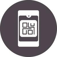 icono de vector de código qr