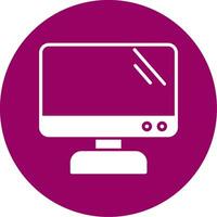 icono de vector de pantalla de monitor