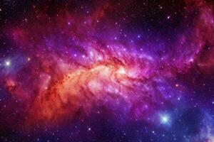 ai generado solar sitio galaxia, nebulosa, y estrellas plano laico antecedentes. Pro foto