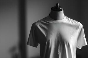 AI generated Plain t-shirt in on a mannequin for mockup photo