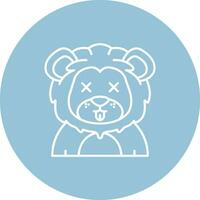 Dead Line color circle Icon vector