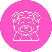 Cute Line color circle Icon vector