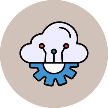 Cloud Computing Vector Icon
