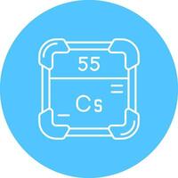Cesium Line color circle Icon vector