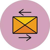 enviar icono de vector de correo