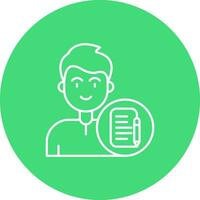 Edit Line color circle Icon vector