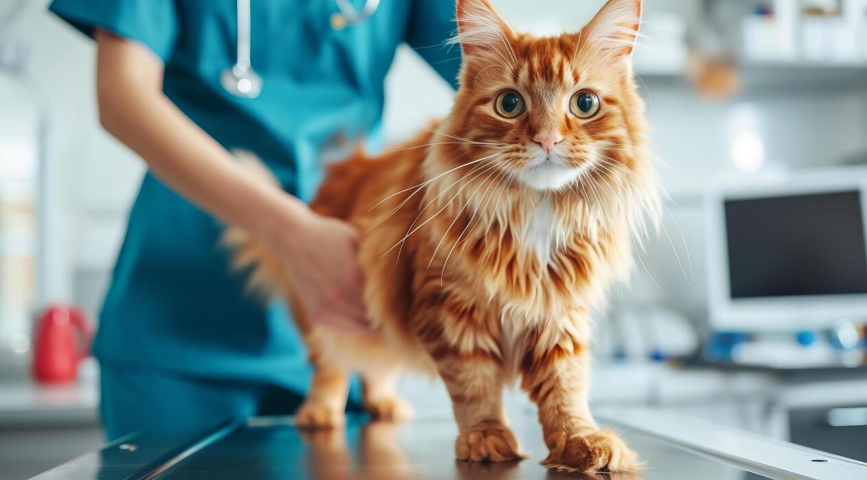 Professional veterinary treatment setup