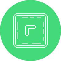 Chevron Line color circle Icon vector