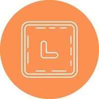 Chevron Line color circle Icon vector