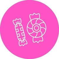 Candy Line color circle Icon vector