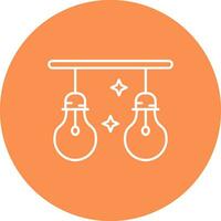 Light Line color circle Icon vector