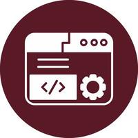 icono de vector de codificación