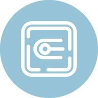 Endpoint Line color circle Icon vector