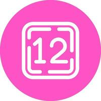 Twelve Line color circle Icon vector