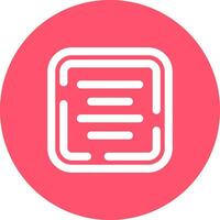 Center alignment Line color circle Icon vector