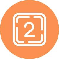 Two Line color circle Icon vector