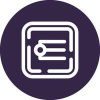 Endpoint Line color circle Icon vector