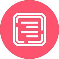 Right align Line color circle Icon vector