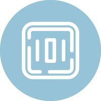 Center alignment Line color circle Icon vector