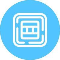 Layout Line color circle Icon vector