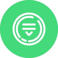 Drop Line color circle Icon vector