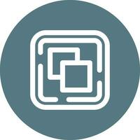 Drag and drop Line color circle Icon vector
