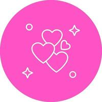 Love Line color circle Icon vector