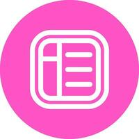 Layout Line color circle Icon vector