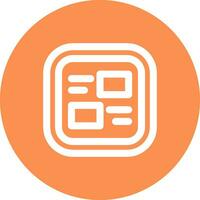 Layout Line color circle Icon vector