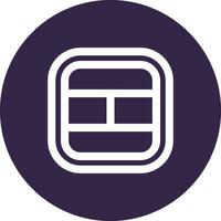 Layout Line color circle Icon vector