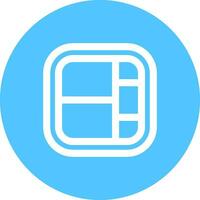 Layout Line color circle Icon vector