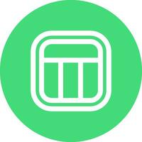 Layout Line color circle Icon vector