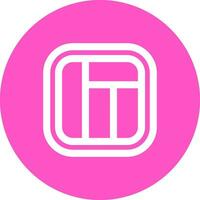 Layout Line color circle Icon vector