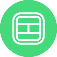 Layout Line color circle Icon vector