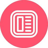 Layout Line color circle Icon vector