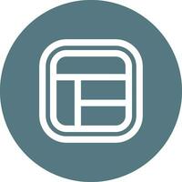 Layout Line color circle Icon vector