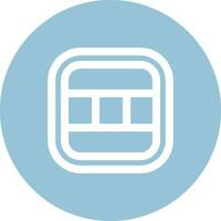 Layout Line color circle Icon vector
