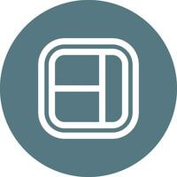 Layout Line color circle Icon vector