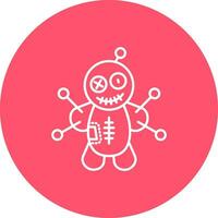 Voodoo Line color circle Icon vector