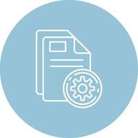 Setup Line color circle Icon vector