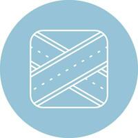 Overpass Line color circle Icon vector