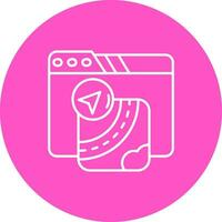Gpu Line color circle Icon vector
