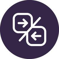 Compare arrow Line color circle Icon vector