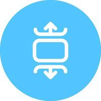 Carousel vertical Line color circle Icon vector