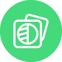 Image shadows Line color circle Icon vector