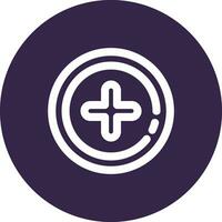 Add 2 Line color circle Icon vector