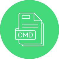 Cmd Line color circle Icon vector