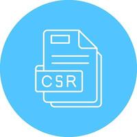 Csr Line color circle Icon vector