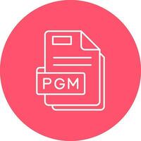 Pgm Line color circle Icon vector