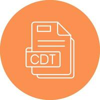 Cdt Line color circle Icon vector